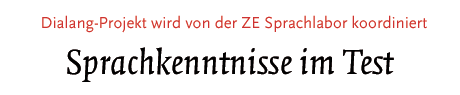 Sprachkenntnisse im Test