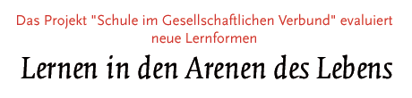 Projekt "Schule im gesellschaftlichen Verbund"