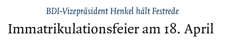 [BDI-Vizepräsident hält Festrede zur Imma-Feier am 18. April]