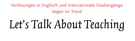 [Vorlesungen in Englisch und Internationale Studiengänge liegen im Trend]