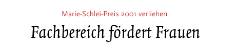 (Marie-Schlei-Preis 2001 verliehen)