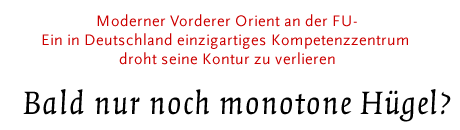 Modernerer Vorderer Orient an der FU