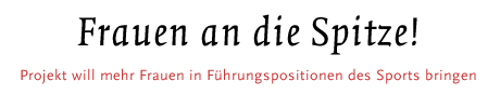 Projekt will mehr Frauen in Führungspositionen des Sports bringen