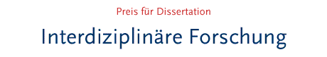 [Preis für Dissertation]