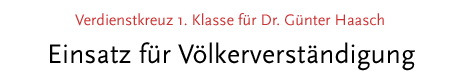 [Einsatz für Völkerverständigung]