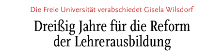 [Dreissig Jahre für die Reform der Lehrerausbildung]