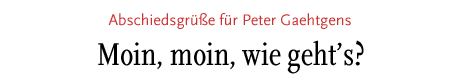 [Nach erfolgreichen Jahren als Präsident der FU wechselt Peter Gaehtgens zur Hochschulrektorenkonferenz]