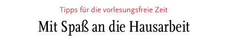 [SMit Spaß an die Hausarbeit]