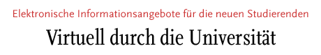 [Virtuell durch die Universität]