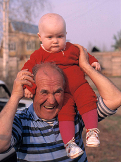 Papa mit Galina