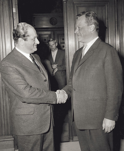 Bruno Kreisky zu BEsuch bei Willy Brandt