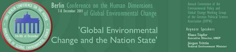 2001 Berlin Conference on the Human Dimensions of Global Environmental Change