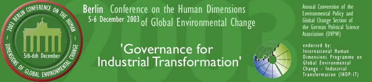 2003 Berlin Conference on the Human Dimensions of Global Environmental Change