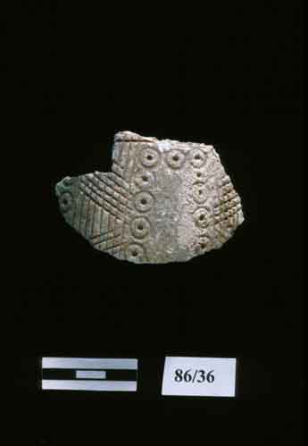 Pottery found at site