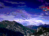 Aeroplane over the Alps (54 kB)