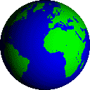 Spinning globe (73 kB)