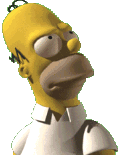 Homer shaking head