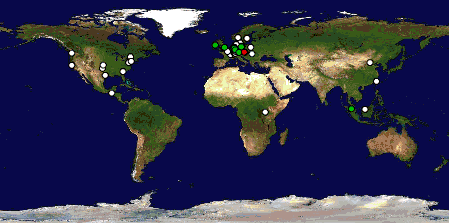 world map showing website visitor locations
