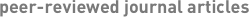 peer-reviewed journal articles