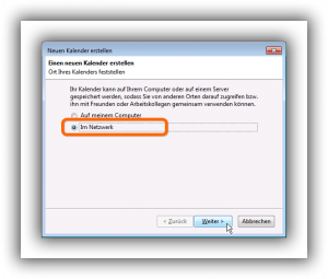 Neuer Netzwerk-Kalender