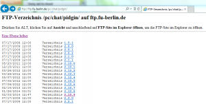 FTP Server der FU