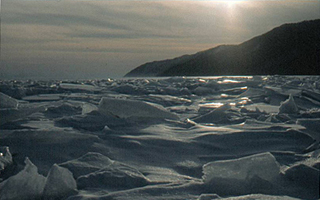 Baikal im Winter, bei Listvyanka