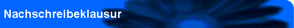 Nachschreibeklausur