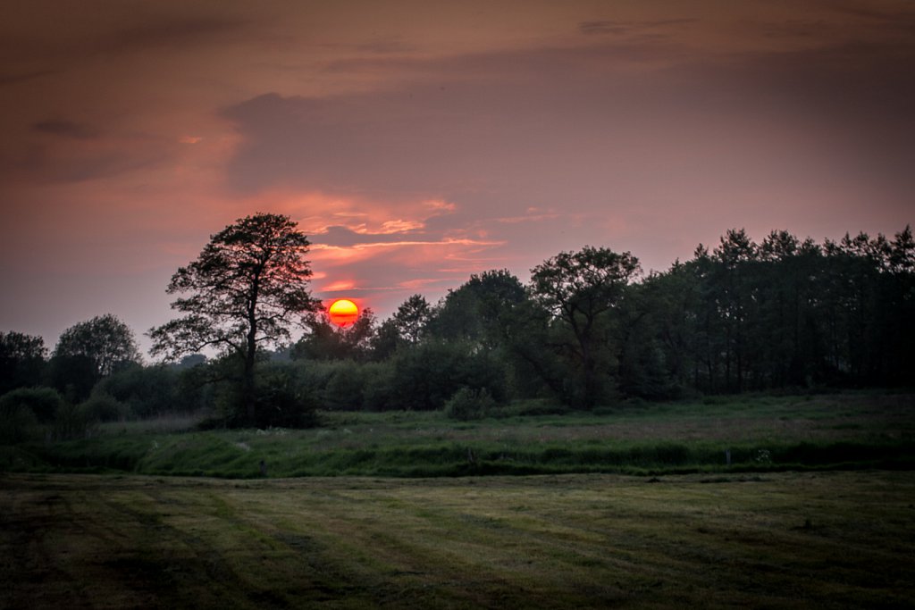 Sonnenuntergang in Friesland