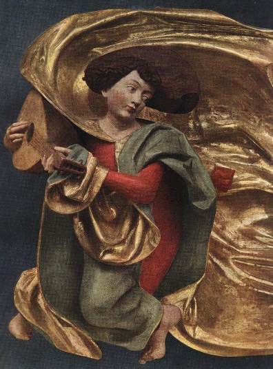 Veit Stoss: Angel with a Lute; 1477-89; vom Hochaltar der Marienkirche in Krakau
