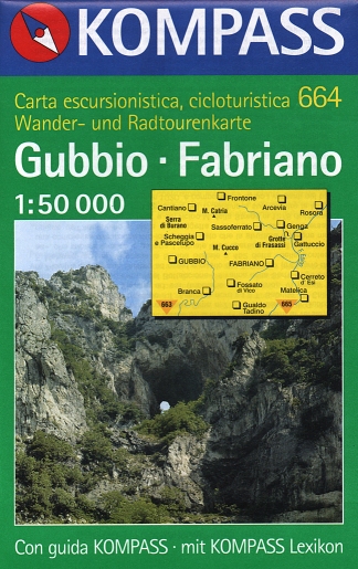 Gubbio - Fabriano. Carta escursionistica, cicloturistica