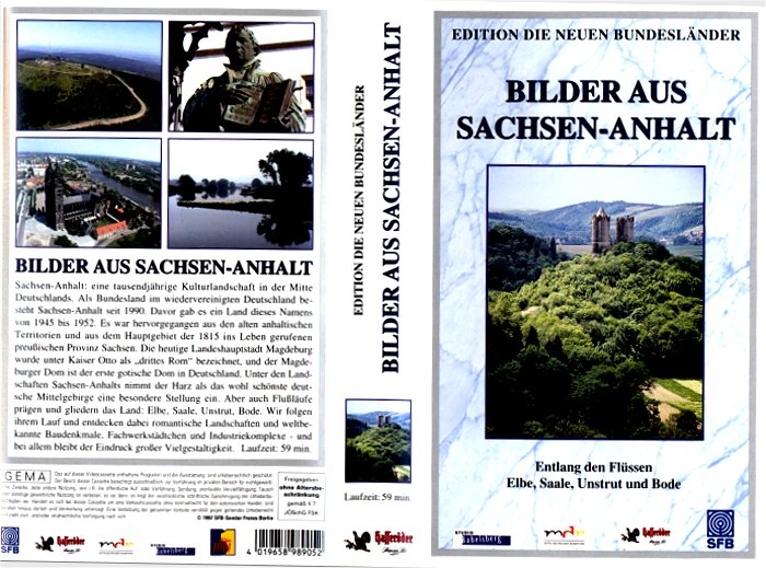 Bilder aus  Sachsen-Anhalt. Herausgegeben vom Sender Freies Berlin. Berlin: SFB 1997