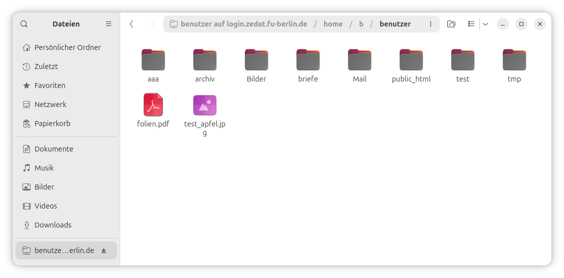 Gnome Dateimanager