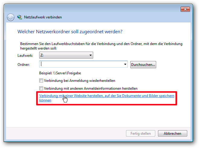 Windows WebDAV - Netzlaufwerk verbinden