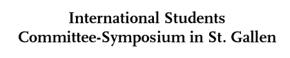 [International Students Committee-Symposion in St. Gallen]