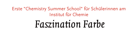[Erste Chemistry Summer School]