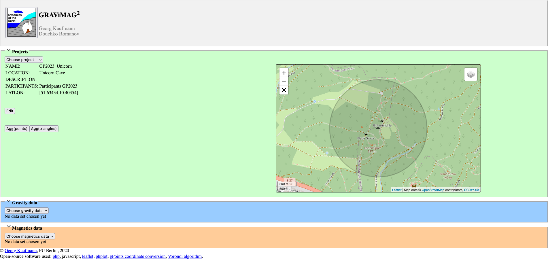 *GRAViMAG Existing project*