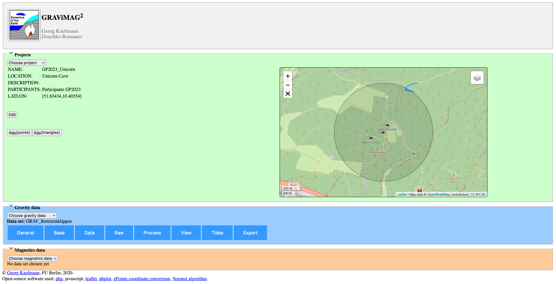 *GRAViMAG Existing project*