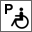 Parkplatz für Behinderte